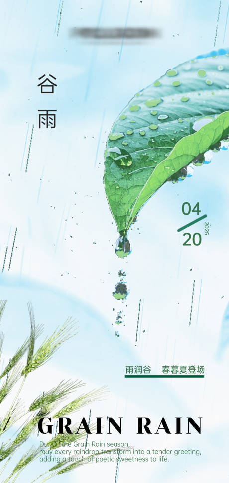 源文件下载【谷雨海报】编号：32080029921135163