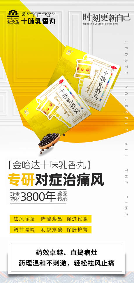 源文件下载【享设计】搜索编号：90230030324257487【痛风产品宣传海报】