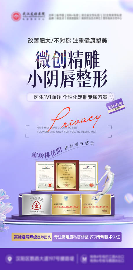 医美私密整形宣传海报