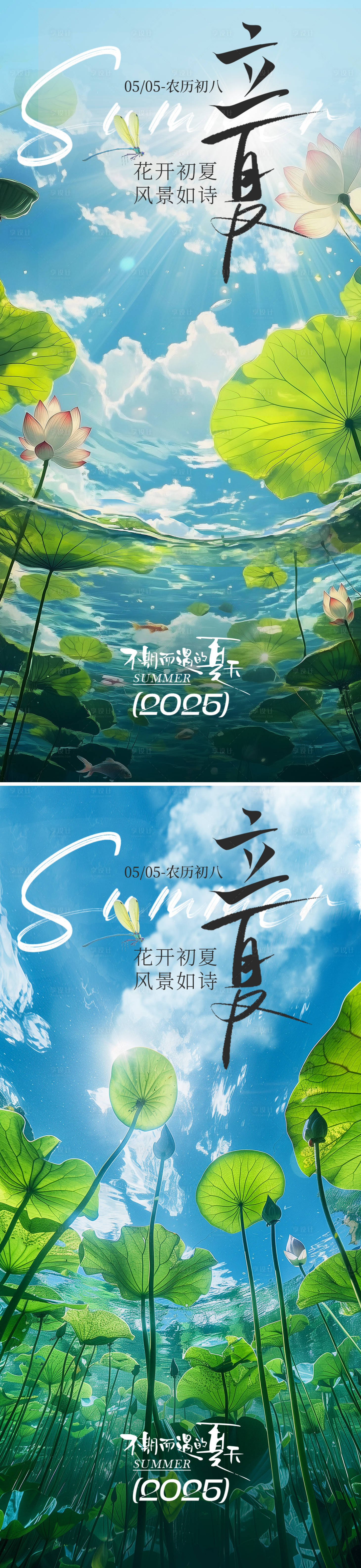 源文件下載【享設計】搜索編號：59130030362164220【立夏節氣海報】