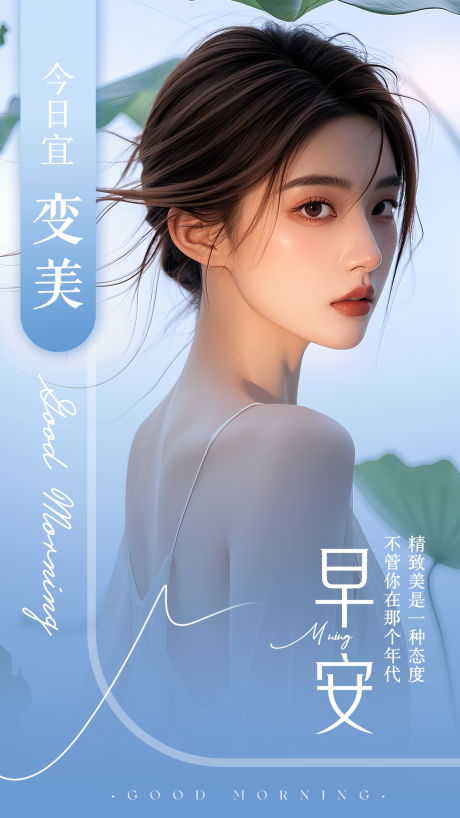 源文件下载【享设计】搜索编号：92340030277286564【早安海报】