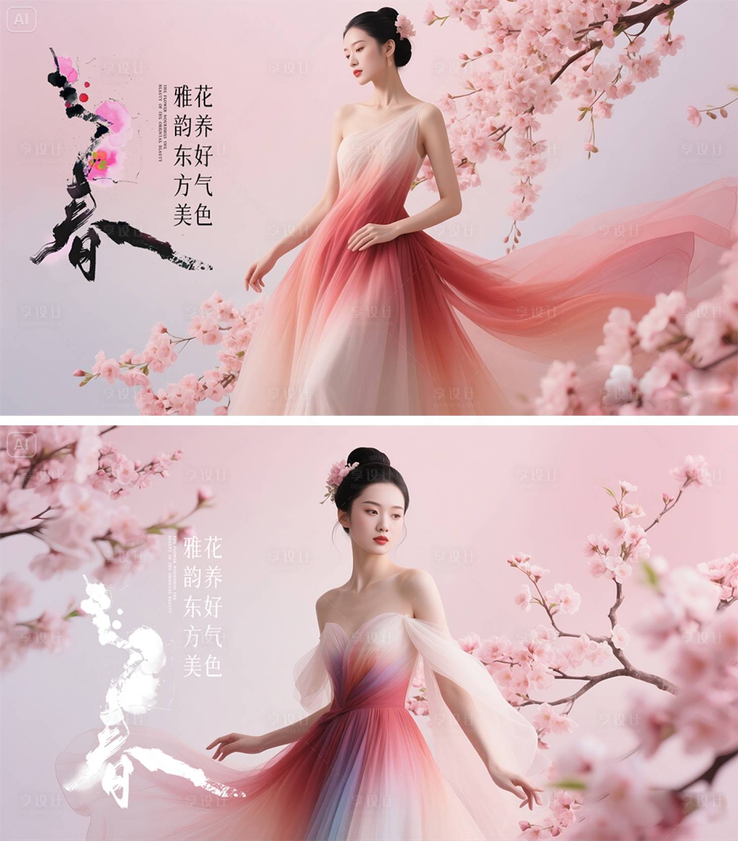 源文件下載【享設計】搜索編號：50020030136323542【醫美護膚活動背景板】