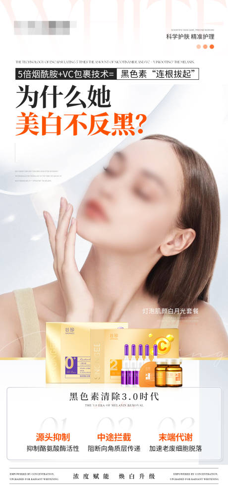 美白去黑产品海报
