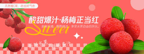 杨梅正当红背景板