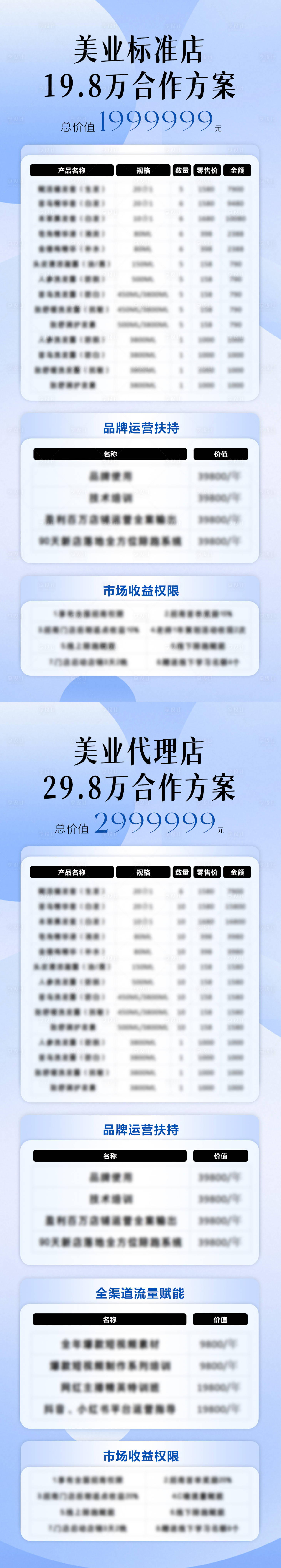 源文件下载【享设计】搜索编号：69620029915051083【美业卡项合作项目海报】