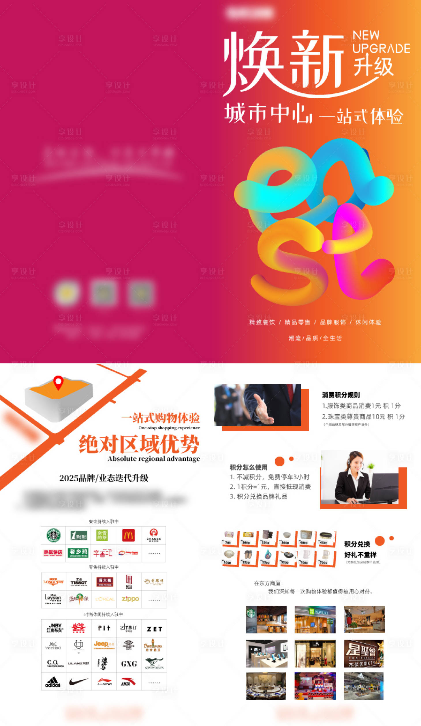 源文件下載【享設計】搜索編號：55120030143384877【商場招商折頁】
