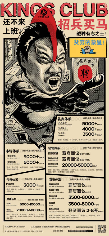 源文件下载【夜店酒吧招聘海报】编号：97110030006187489
