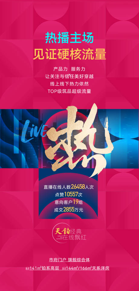 源文件下载【地产硬核直播海报】编号：40280029982308521