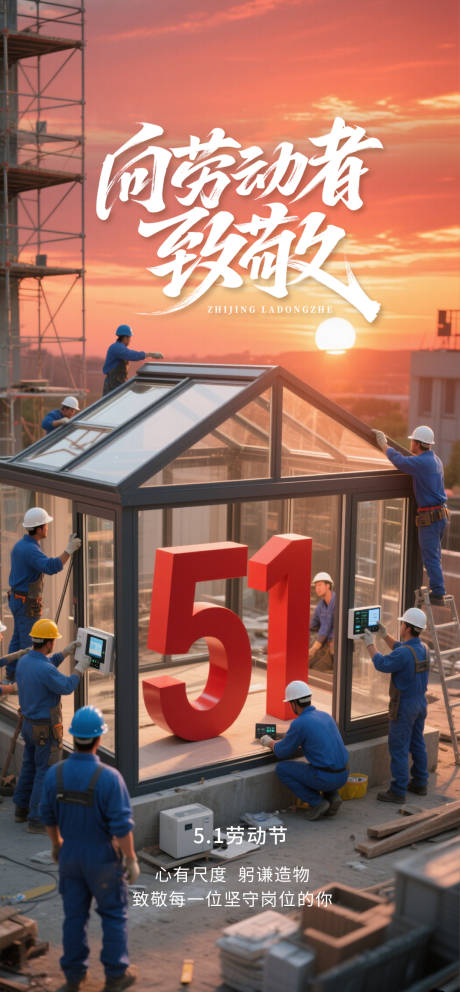 源文件下载【五一劳动节海报】编号：59320030500703044