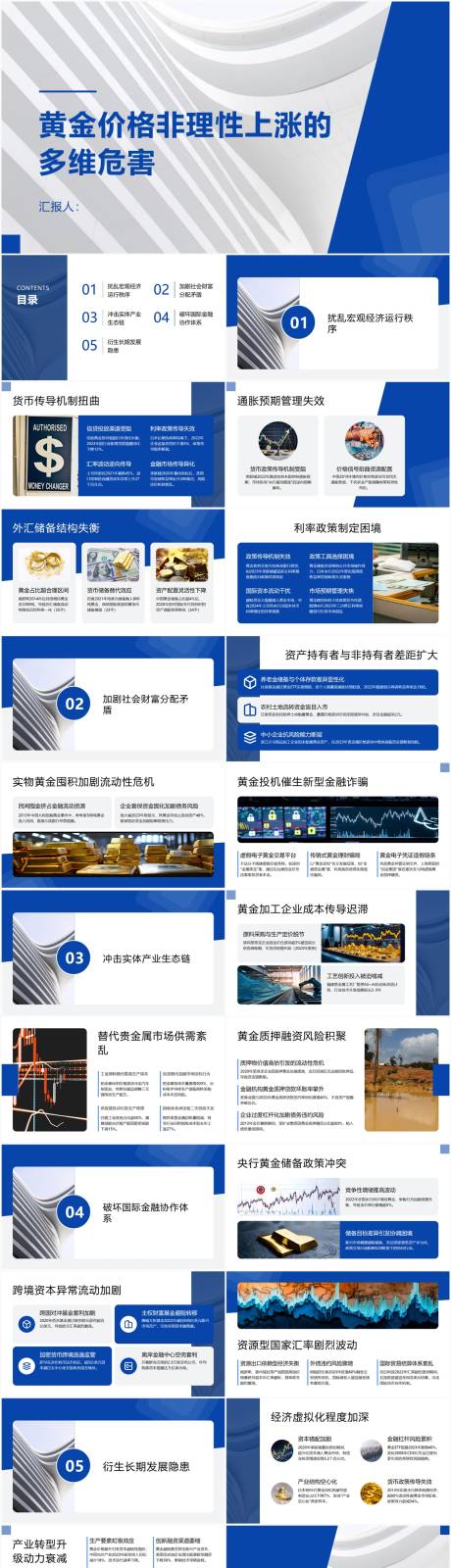 源文件下载【享设计】搜索编号：48000030097559697【黄金价格非理性上涨的多维危害】