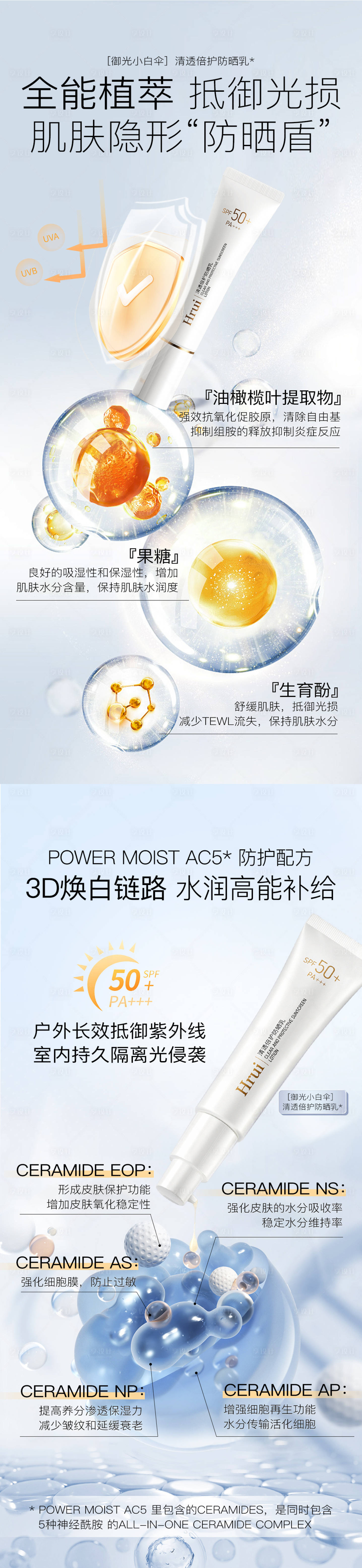 源文件下载【享设计】搜索编号：62740030382208229【防晒产品海报】