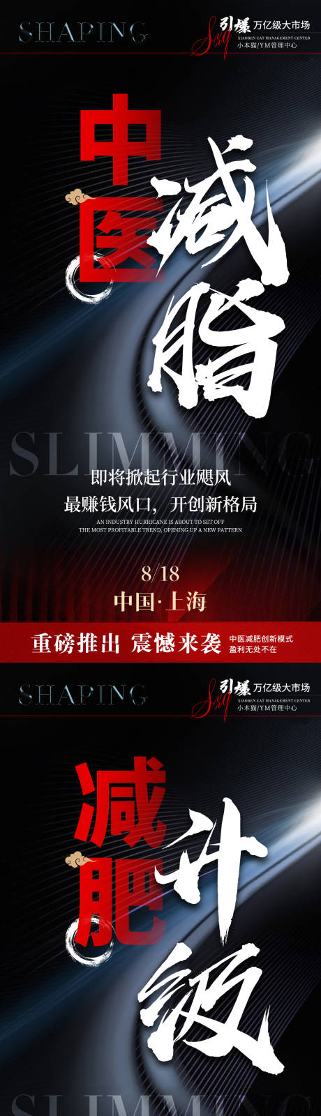 源文件下载【享设计】搜索编号：44220030437995637【中医减脂系列海报】