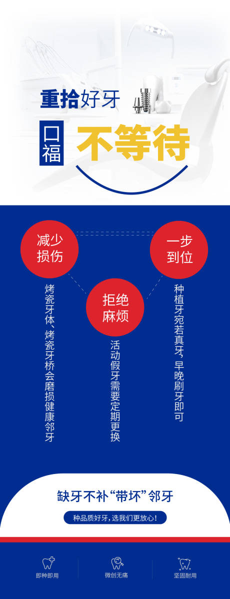 源文件下载【口腔医院种植牙科普品宣海报】编号：71780030014231874