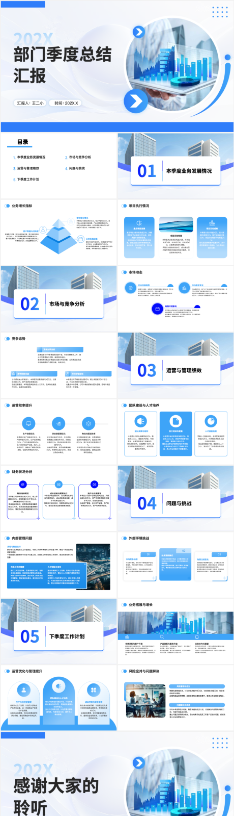 源文件下载【季度总结工作汇报模版PPT】编号：84130030059073237