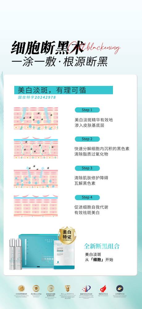 源文件下载【细胞断黑亮肤淡斑海报】编号：52990029886618033