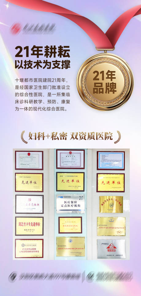 荣誉证书宣传海报