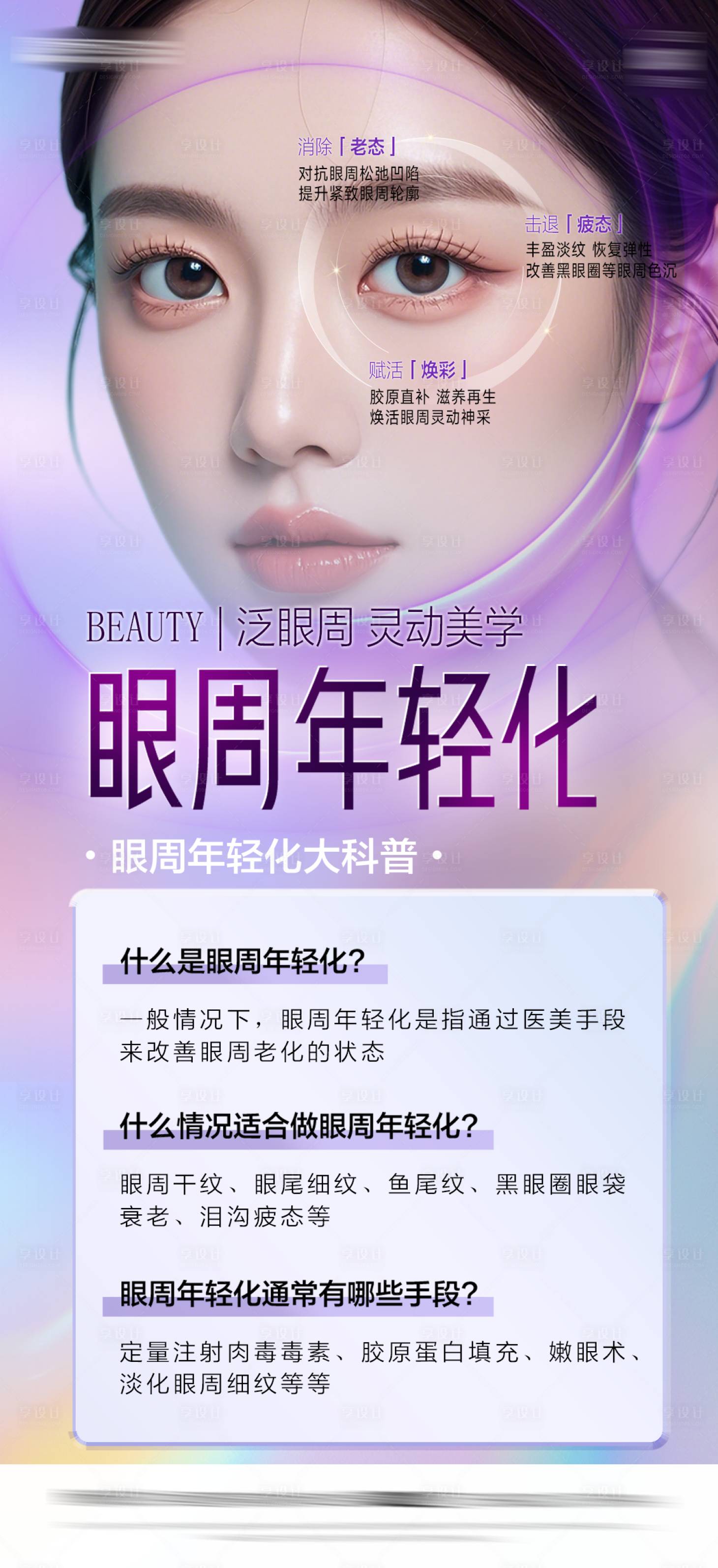 源文件下载【医美眼周年轻化人物海报】编号：11460030103861087