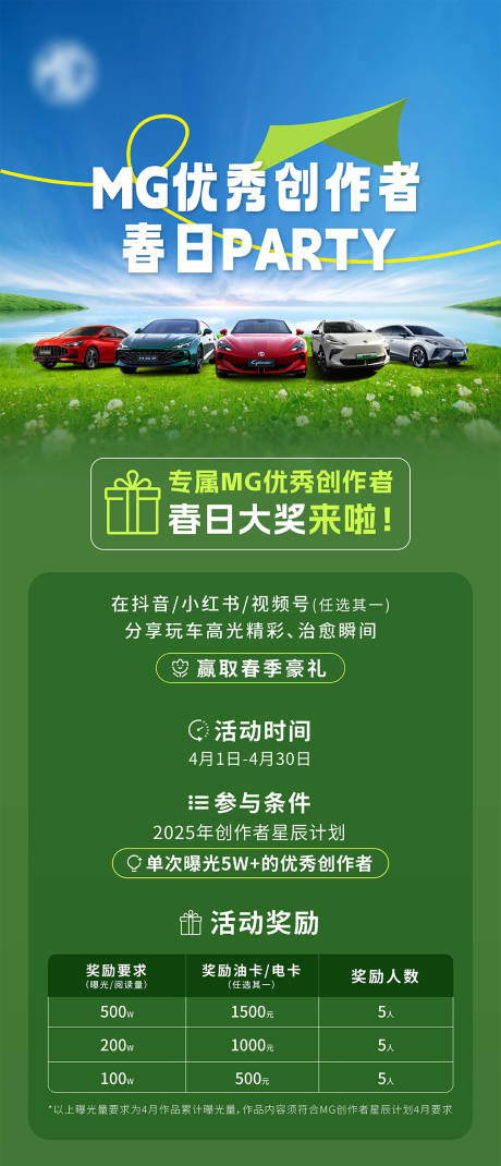 汽车邀请函海报