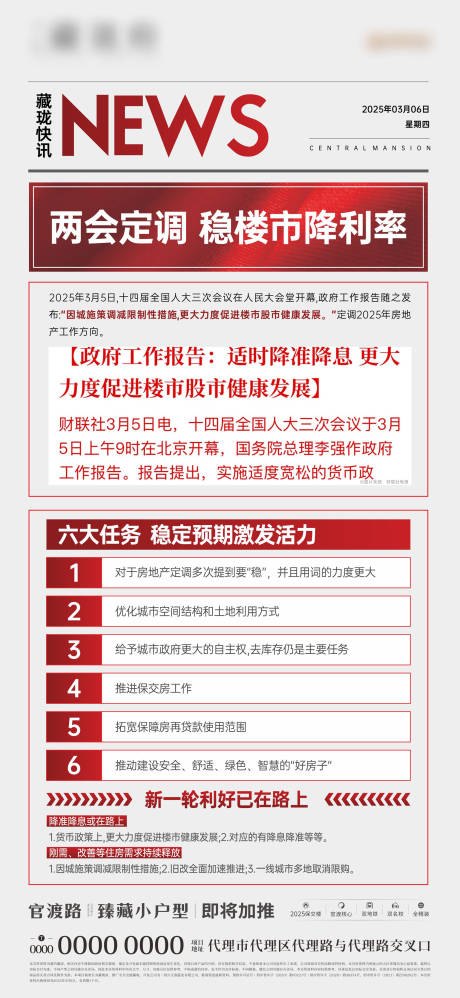 源文件下载【地产利好新政策海报】编号：68200030193888936