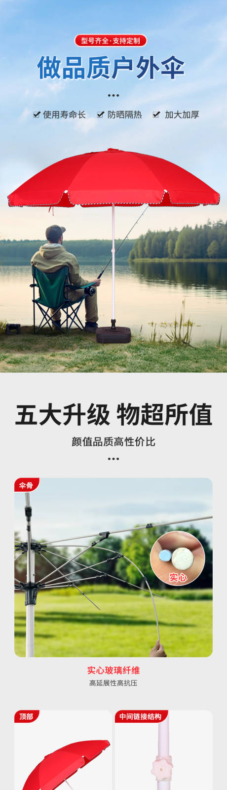 源文件下载【户外遮阳伞电商详情页】编号：19160030328631682