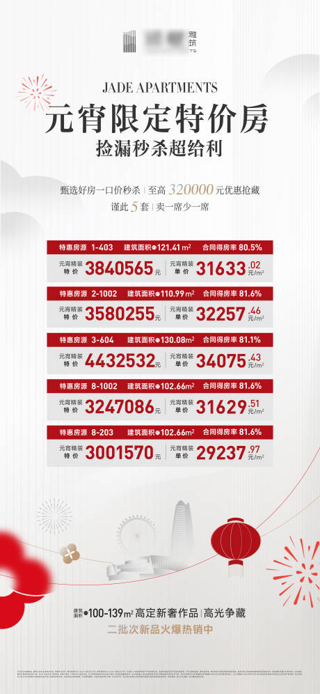 源文件下载【享设计】搜索编号：66590029971419761【元宵特价房海报】