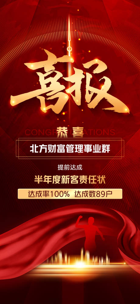 源文件下載【享設(shè)計】搜索編號：73090030119334309【紅金喜報海報】