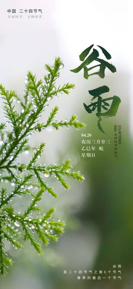 源文件下載【谷雨海報(bào)】編號(hào)：61100030248697617