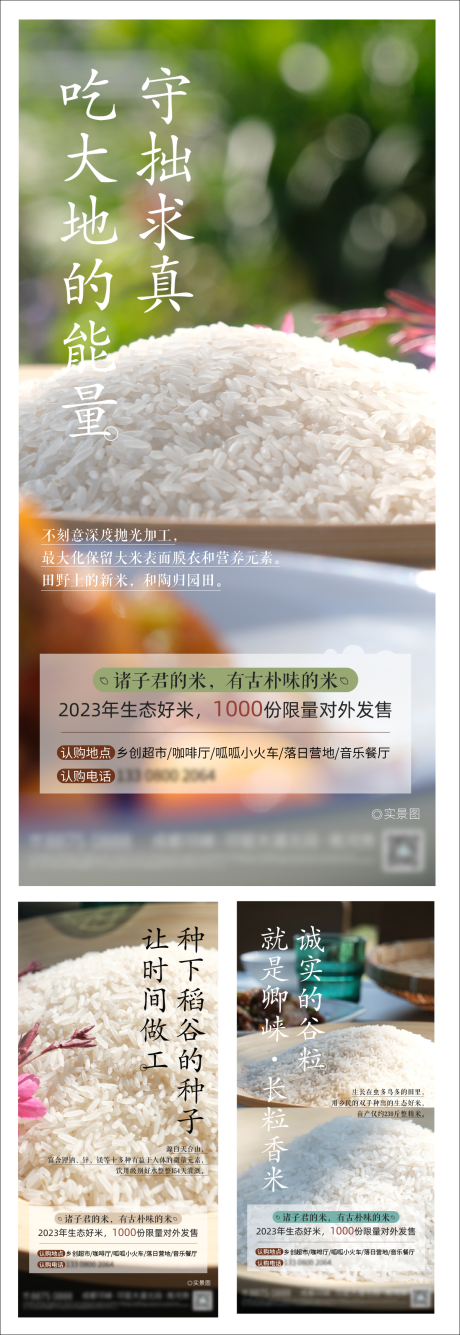 大米认购地产系列海报