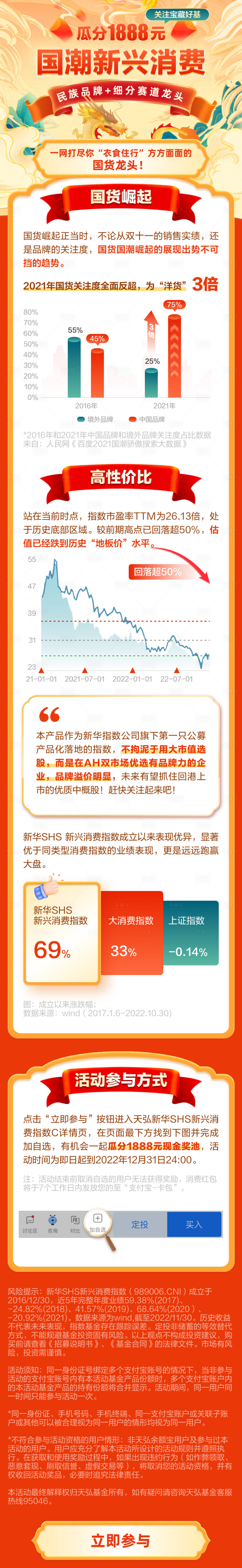 源文件下载【享设计】搜索编号：55580030483702137【国潮新兴消费基金产品长图】