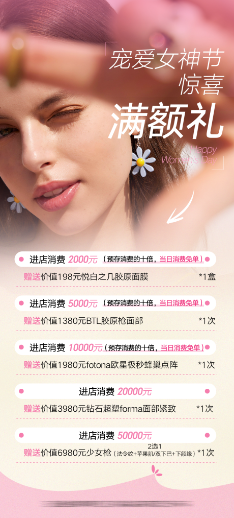 源文件下载【医美充值活动海报】编号：10500030324194554