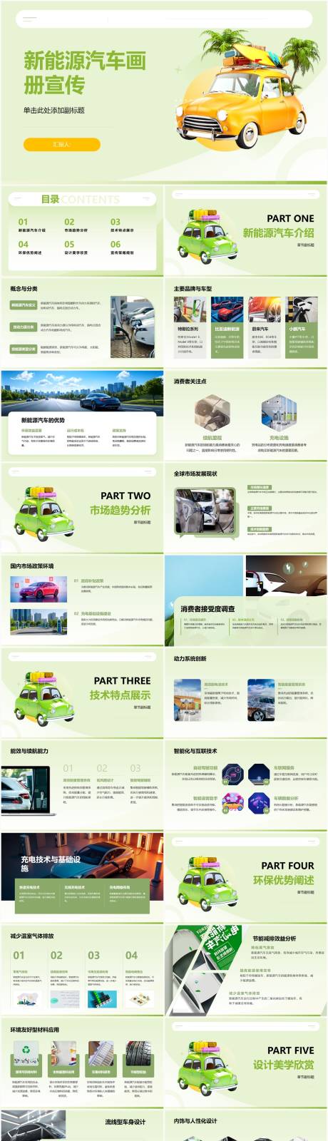 源文件下载【新能源汽车画册宣传PPT】编号：56990030223852778