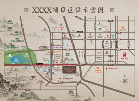 源文件下载【地产区位图】编号：66780029967551996