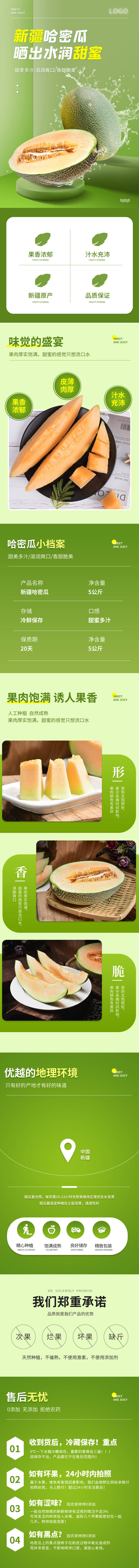 源文件下载【享设计】搜索编号：99340030020298571【哈密瓜香瓜水果生鲜详情页】