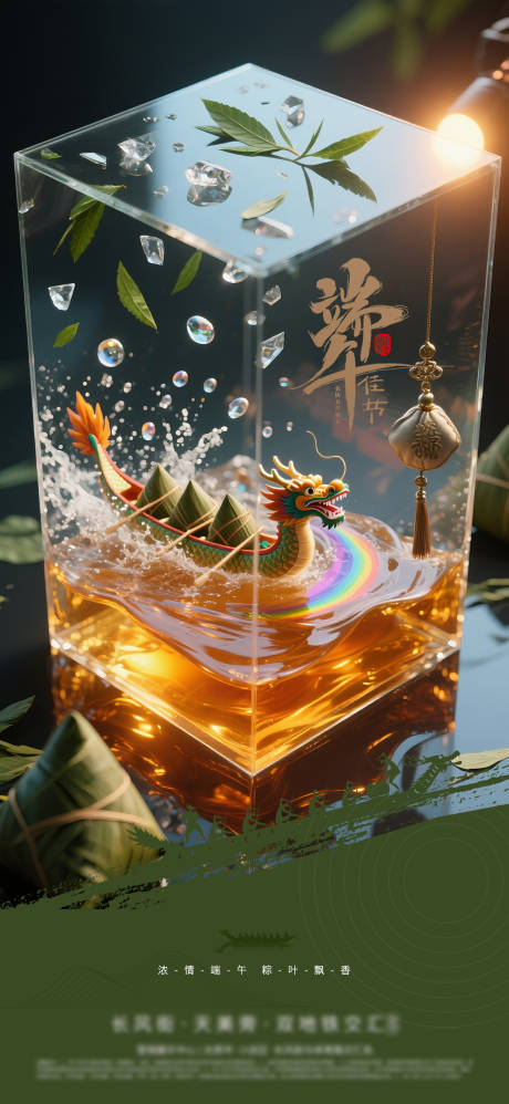 源文件下载【端午节中式创意海报】编号：36950030401874129