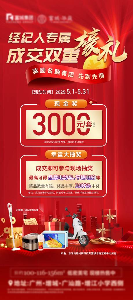 源文件下载【渠道成交双重奖励抽奖海报】编号：27420030424084567