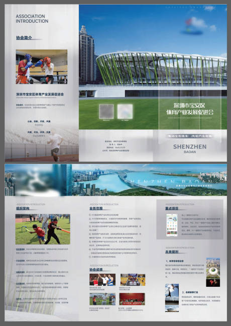 体育产业发展促进会三折页