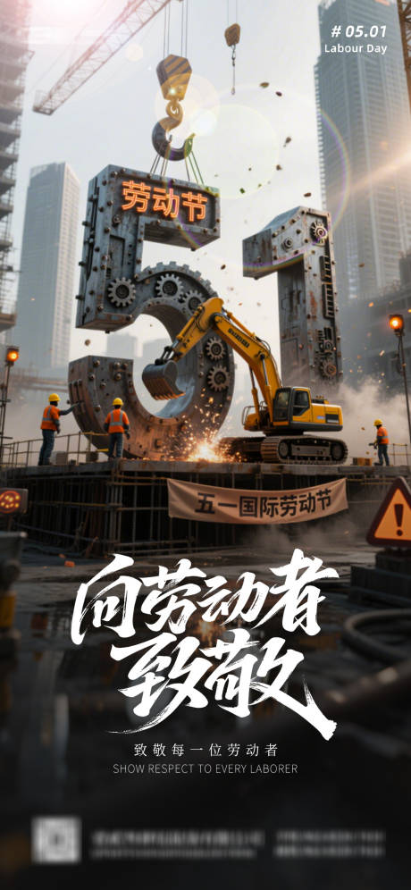 源文件下载【五一劳动节海报】编号：11700030480142050