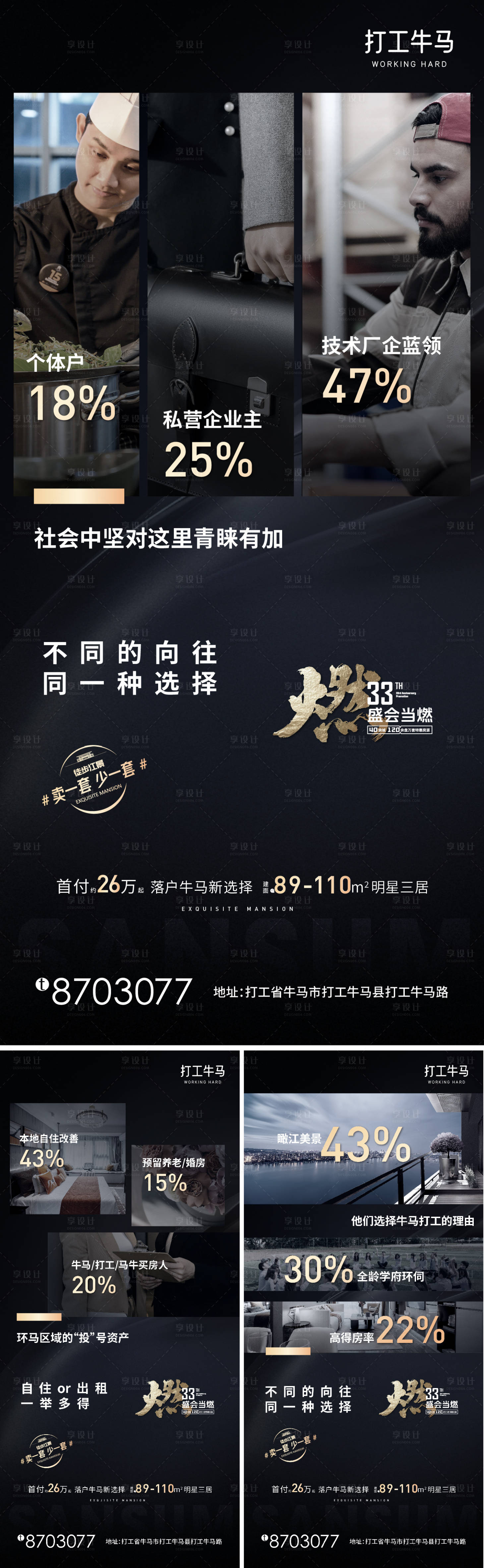 源文件下载【房地产湖景黑金客群对比价值点】编号：31200030127938857