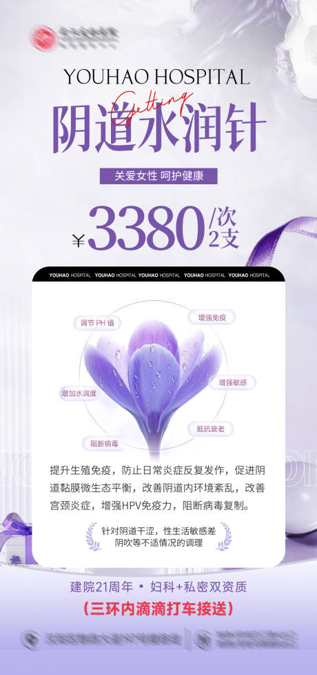 阴道水润针海报