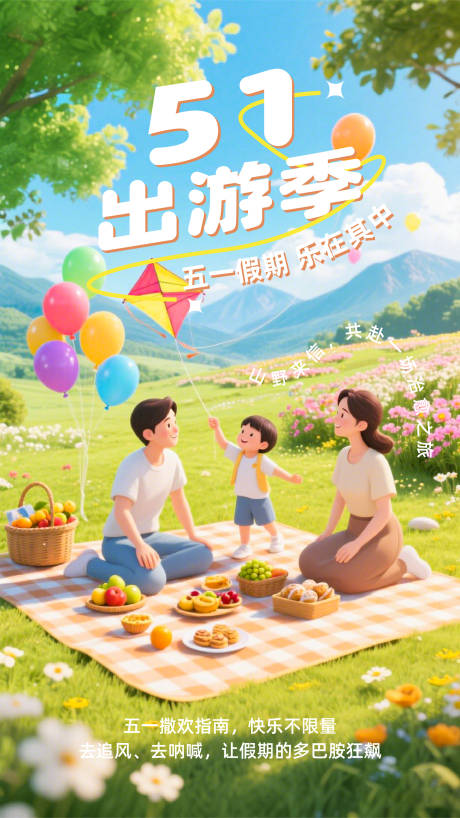 源文件下載【享設計】搜索編號：76510030409718741【五一出游季51勞動節(jié)海報】