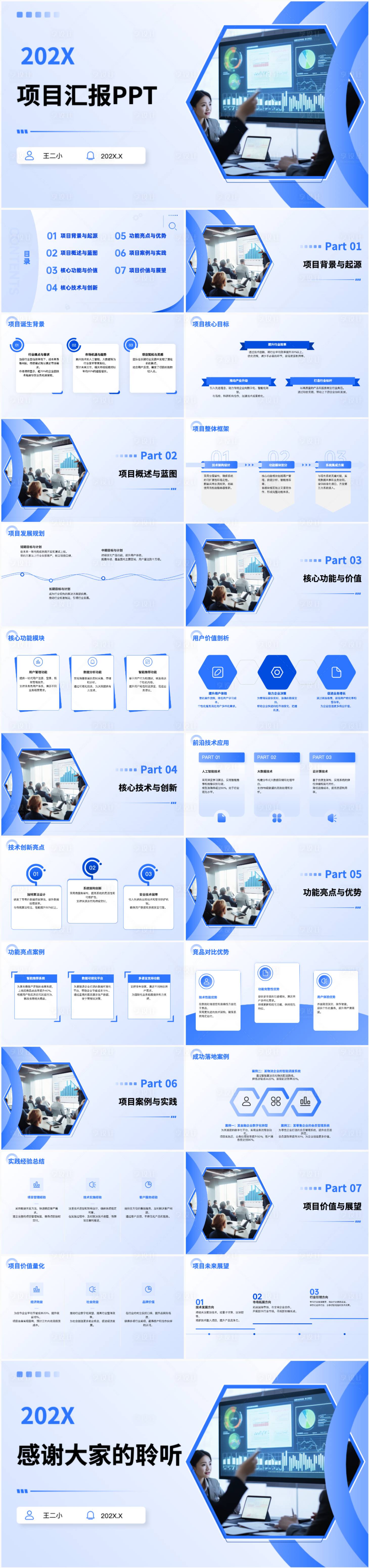 源文件下載【享設(shè)計】搜索編號：79170030312907931【企業(yè)公司項目匯報PPT】