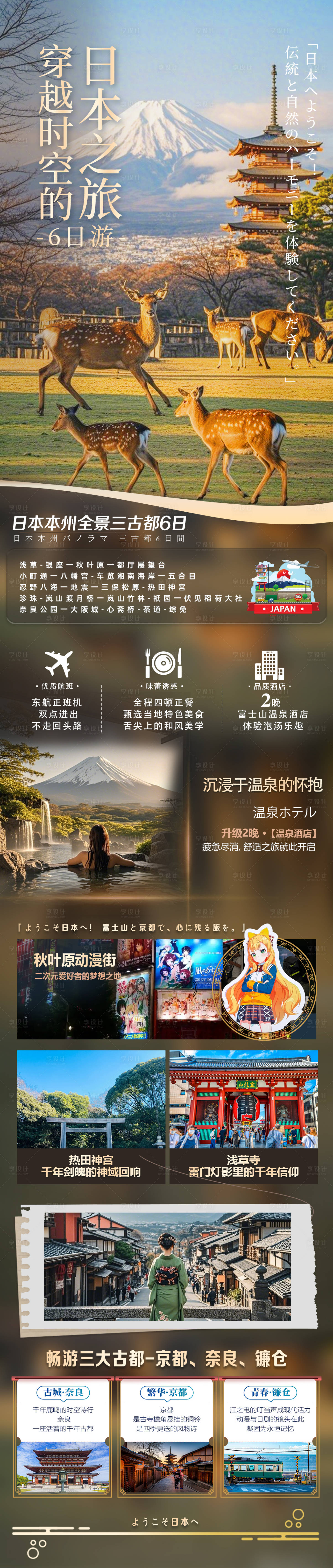 源文件下載【享設計】搜索編號：88900029990346799【穿越時空的日本旅游海報】
