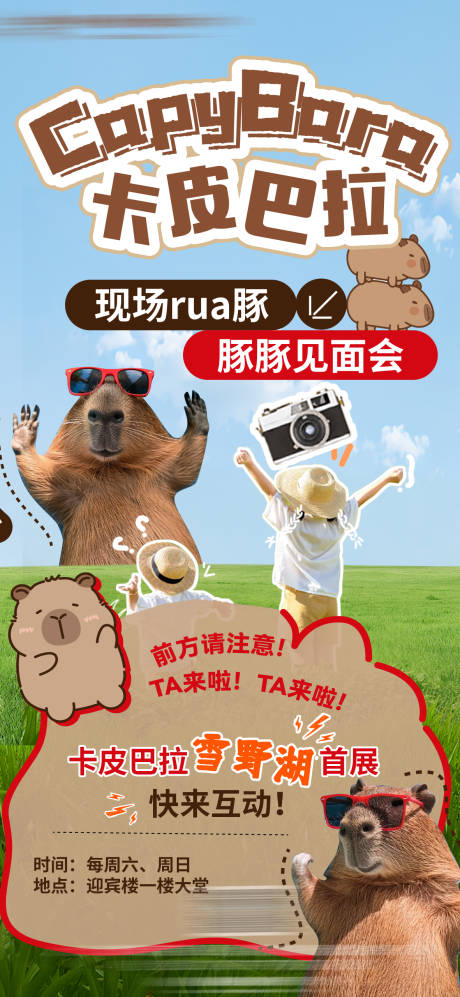 卡皮巴拉巡游海报