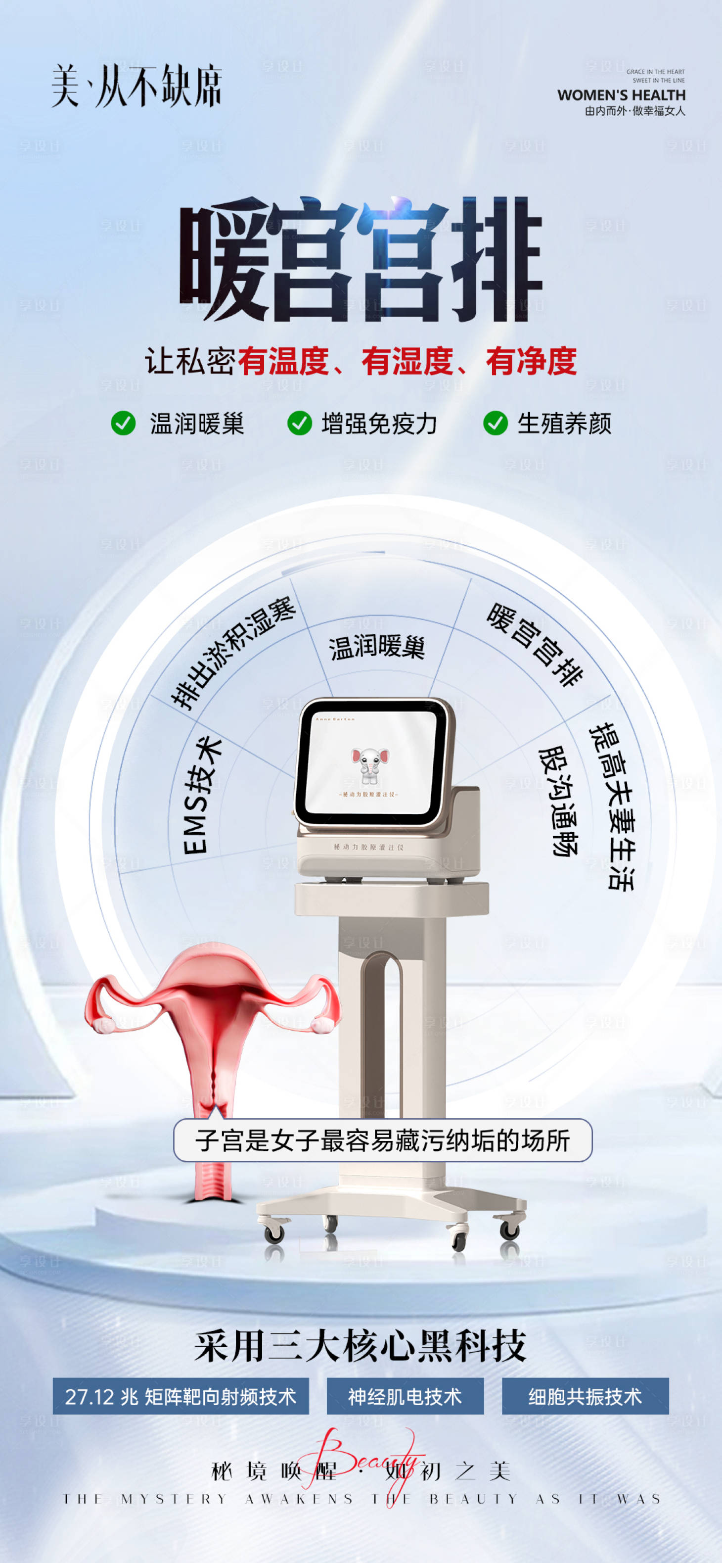 源文件下載【享設計】搜索編號：90280030008853866【排毒私密儀器海報】