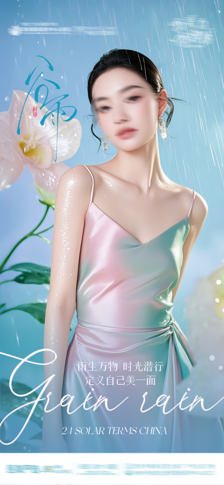 源文件下载【谷雨医美品牌海报】编号：71380030169021365
