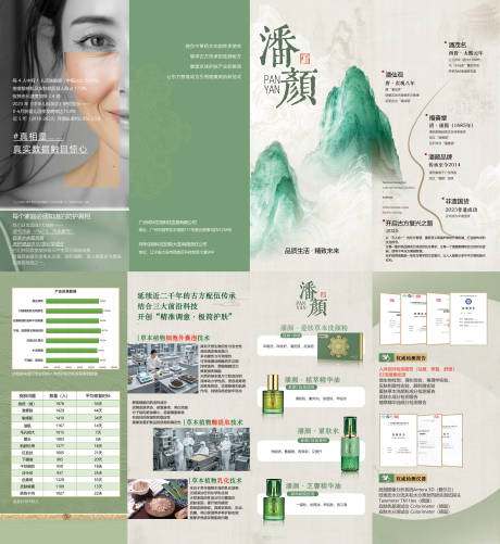 源文件下载【享设计】搜索编号：76560030282821611【护肤三折页】