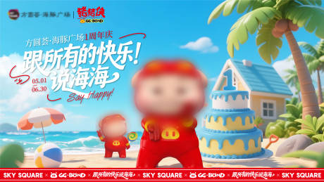 源文件下载【地产广场周年庆主视觉】编号：13540030368135789