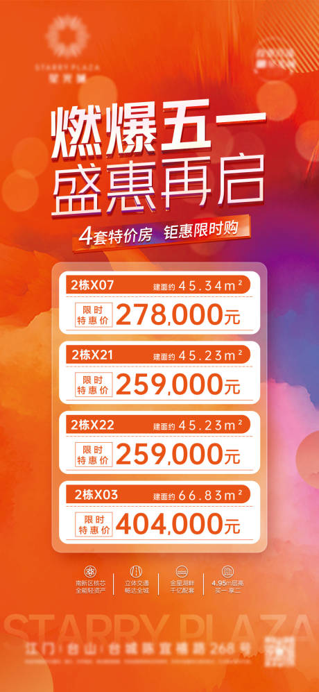 源文件下载【地产盛惠五一特价房海报】编号：53460030391918975