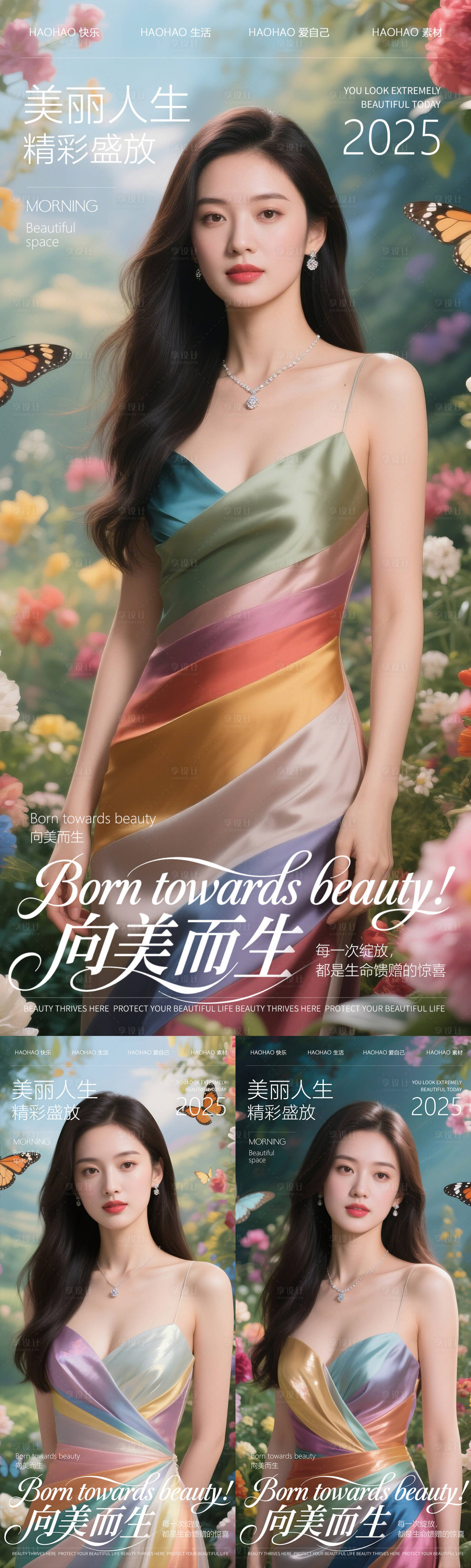 源文件下載【享設計】搜索編號：60320030285498491【醫(yī)美美妝人物海報】