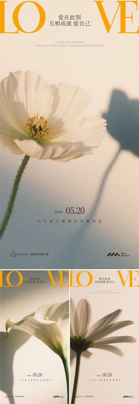 源文件下载【520花朵系列海报】编号：15160030797029583